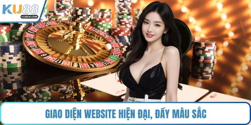 Giao diện website hiện đại, đầy màu sắc