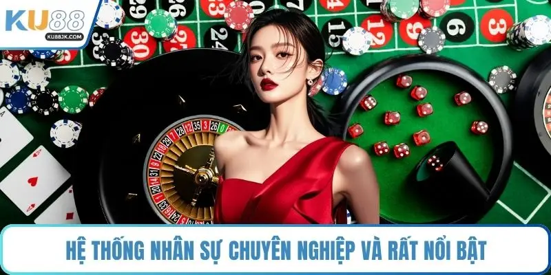 Hệ thống nhân sự chuyên nghiệp và rất nổi bật